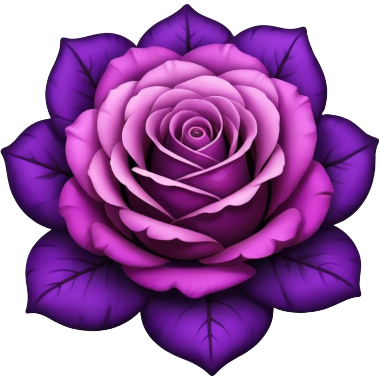 black-purple-gradients rose emoji