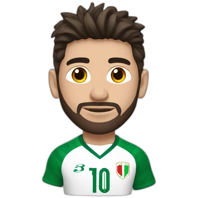 Messi avec un maillot de l'Algérie emoji