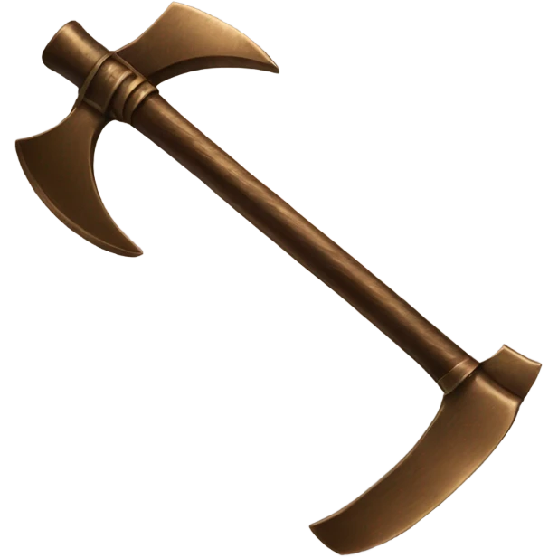 axe made of bronze emoji