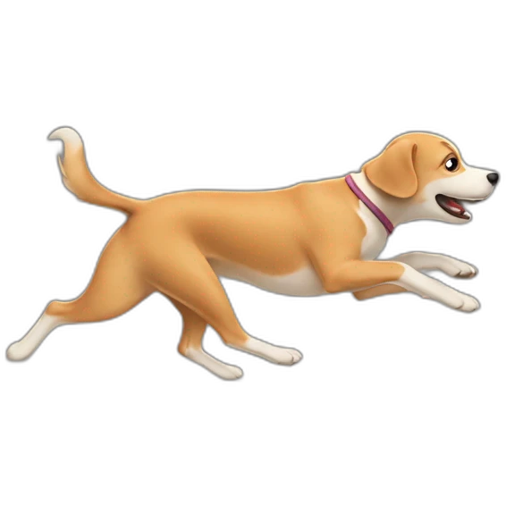 dog running away emoji