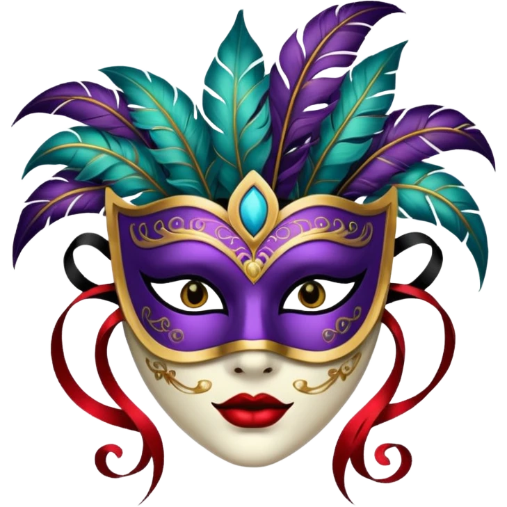 a portrait of Masquerade  emoji