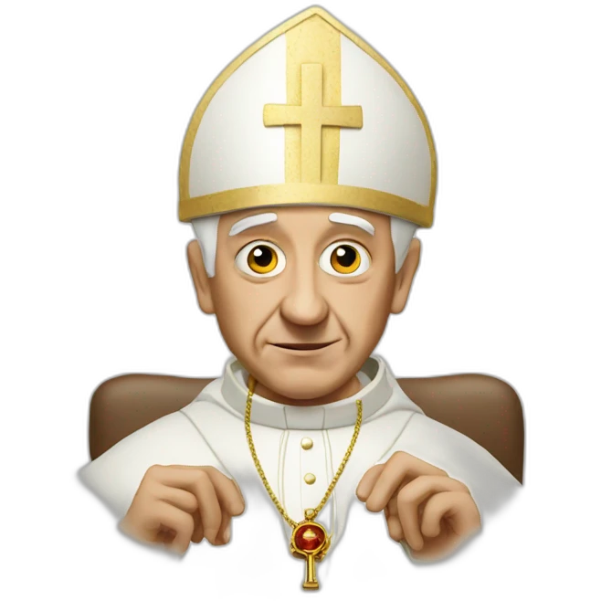 The pope stoned emoji