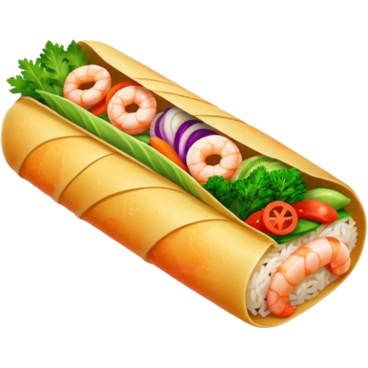 Shrimp Rice Roll emoji