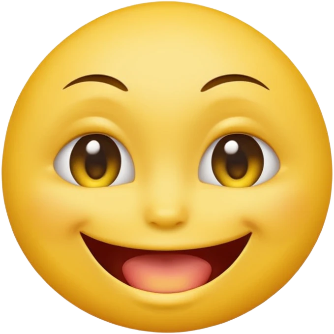 Round yellow emoji face with sexy eyes biting its index in a slightly erotic way emoji