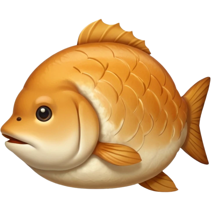 delicous fish-shaped bun like simple emoji for using app  emoji