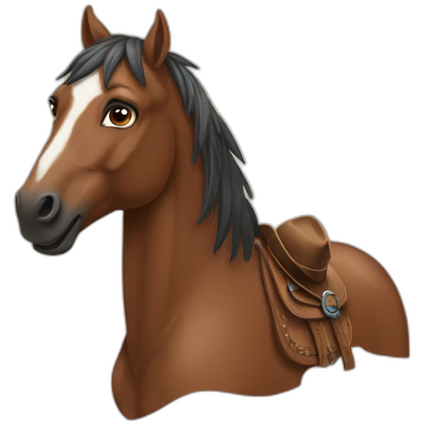 Western horse  emoji
