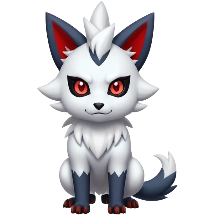 Edgy Cool Kawaii Litten-Absol-Zorua-Zangoose-Pokémon Full Body emoji