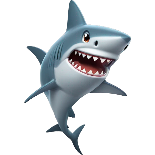 shark with pocket rocket emoji