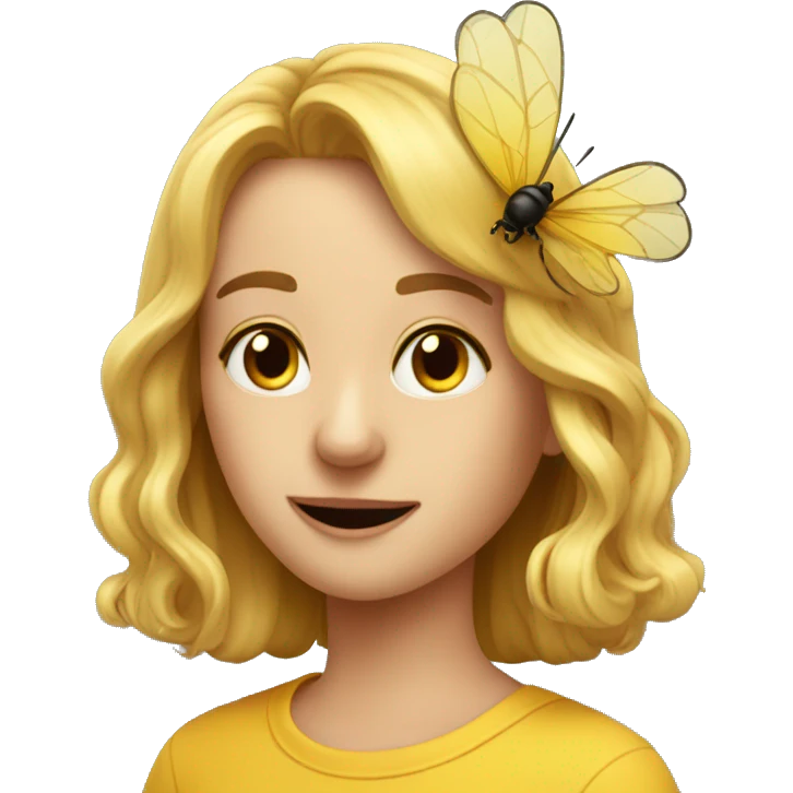Eine Biene mit einer Schleife  emoji