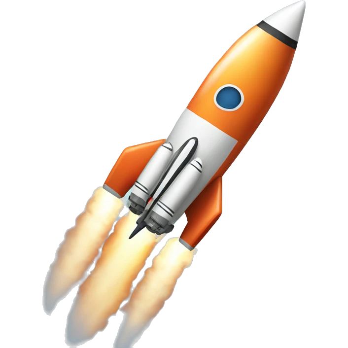 A cool rocket emoji emoji