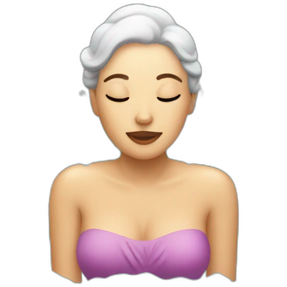 Woman bathing emoji