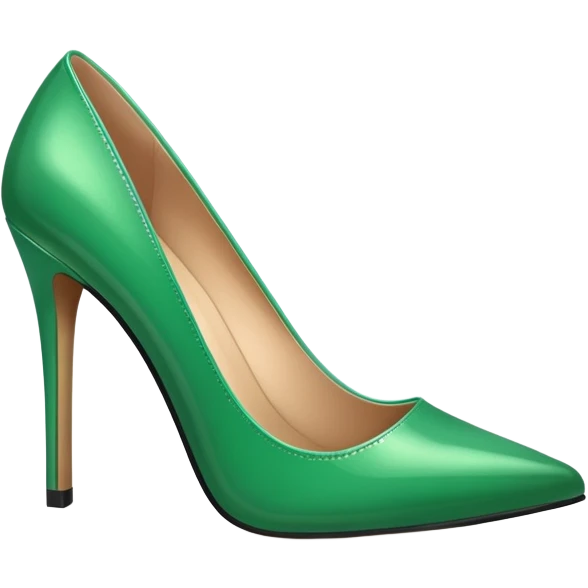 super realistic green heels emoji
