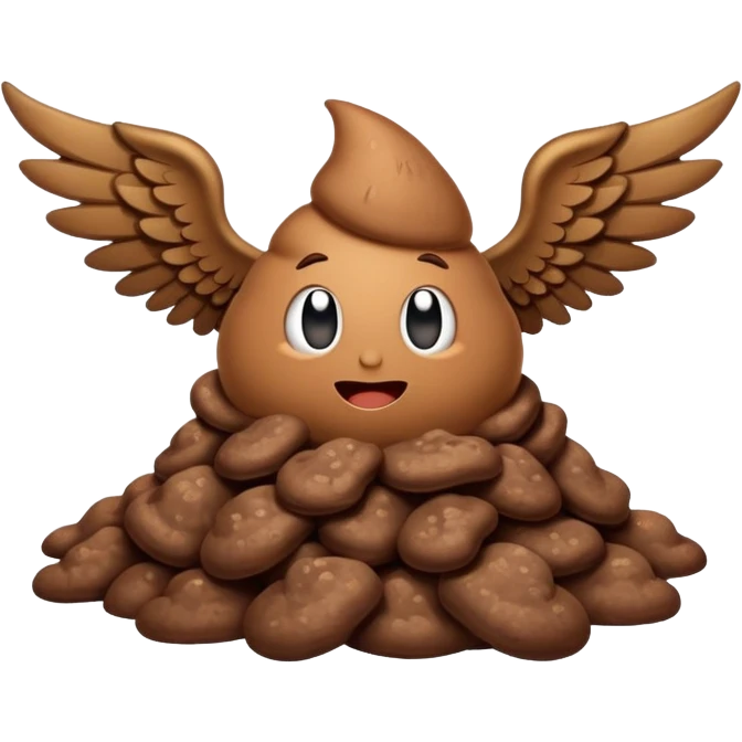 poop with wings emoji