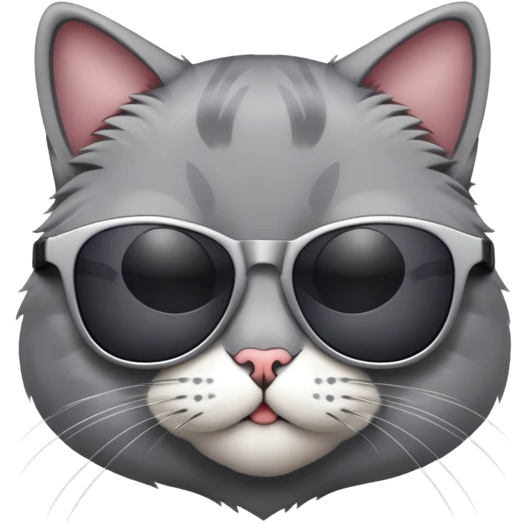 Cat wearing sunglasses emoji