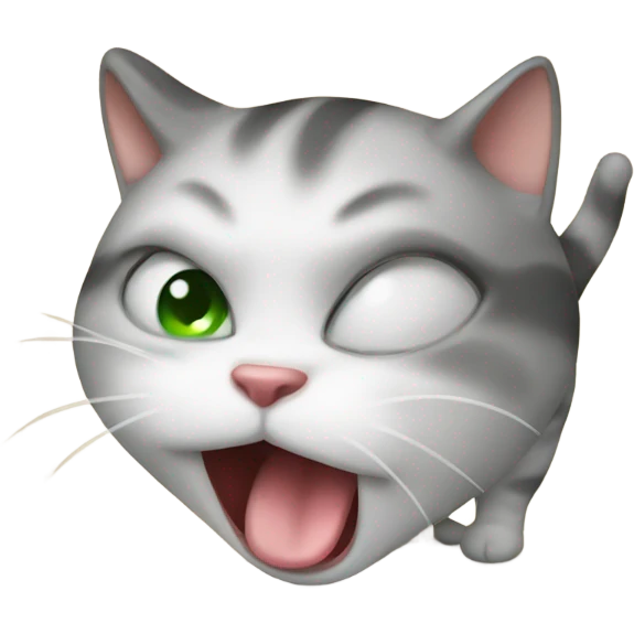 Cat farting emoji