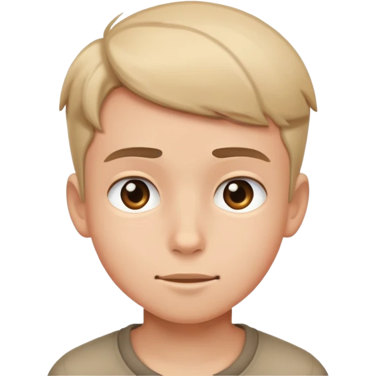 simple and expressive emoji of a boy emoji