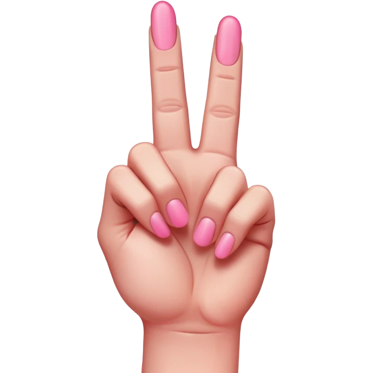 Pink middle finger  emoji