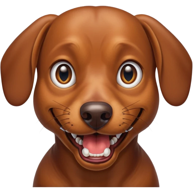 Create an angry dachshund emoji