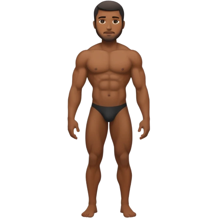 a black guy standing with his dick out emoji