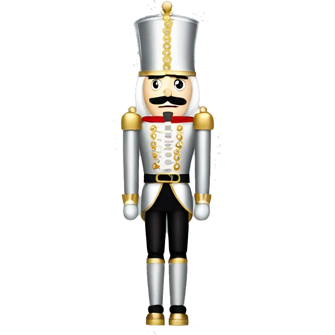 silver and gold nutcracker emoji