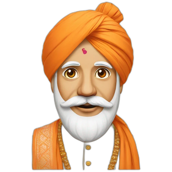 Modi in pagdi emoji