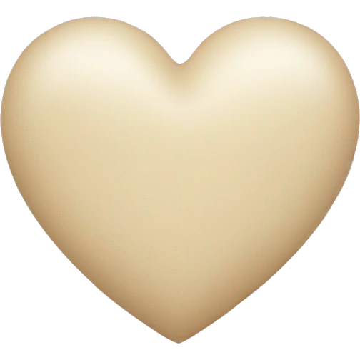 light beige heart emoji