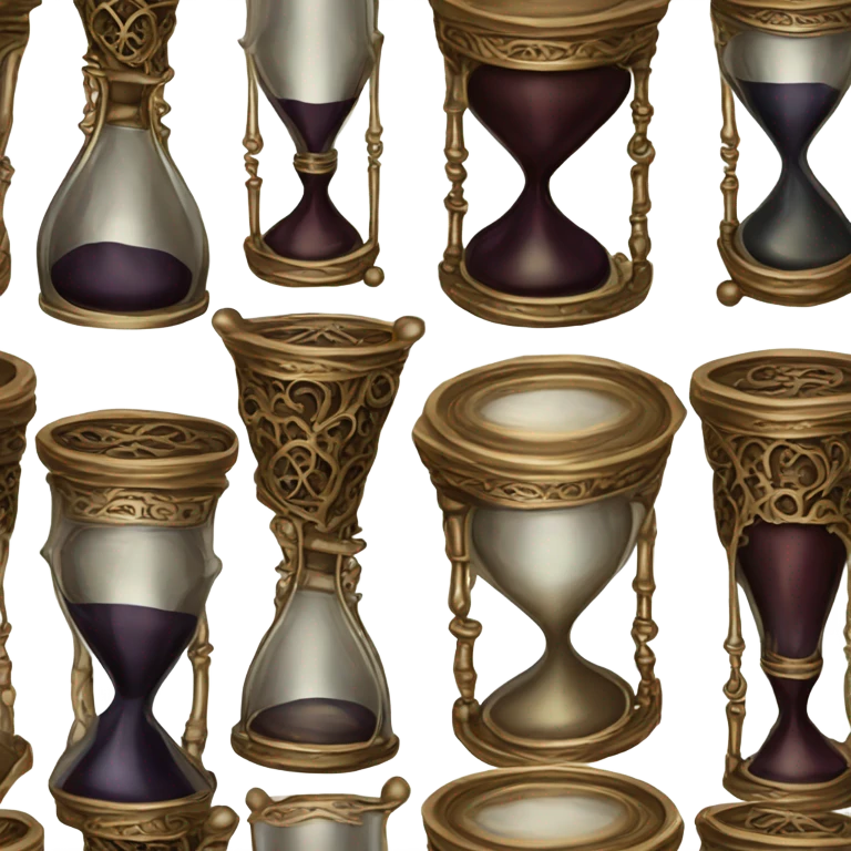vintage ghotic hourglass emoji