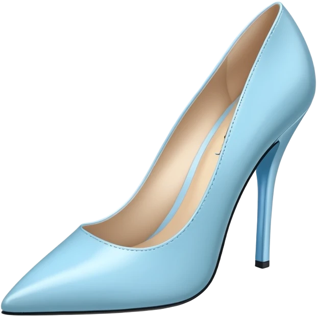 Light blue heels emoji
