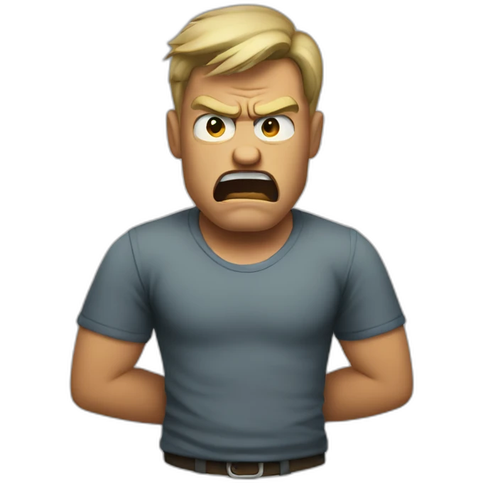 Angry man emoji