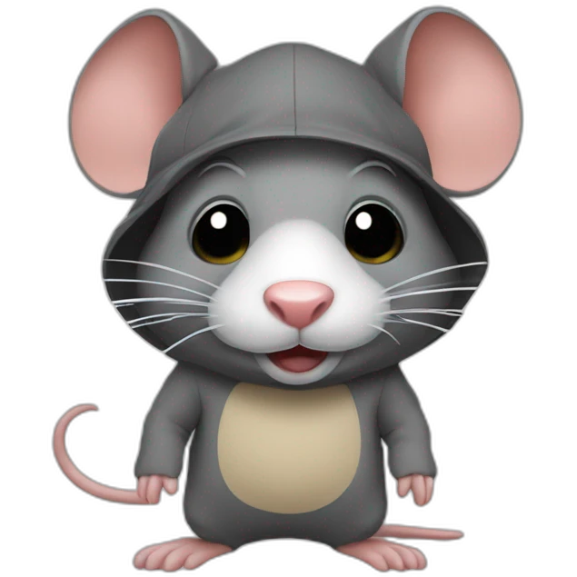 rat in comical disguise emoji