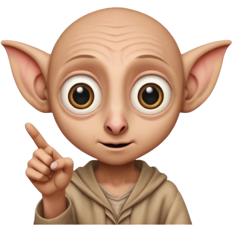 Incredibly shocked wow react image of dobby  emoji