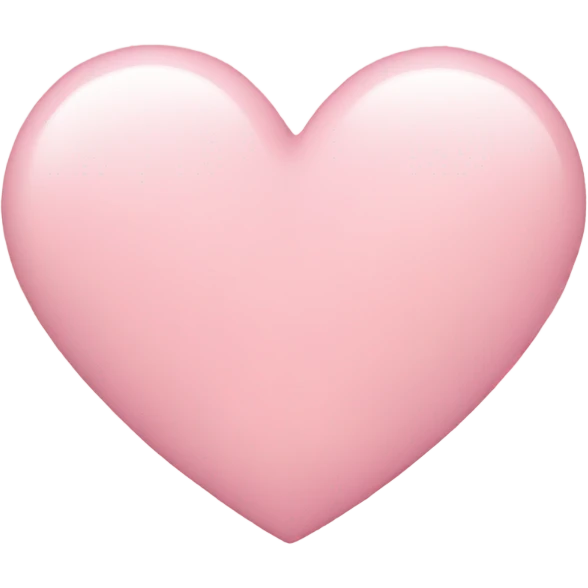 light pink heart emoji