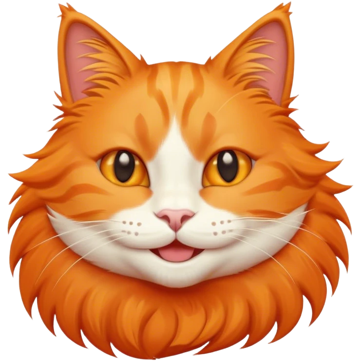 orange cat smiling  emoji