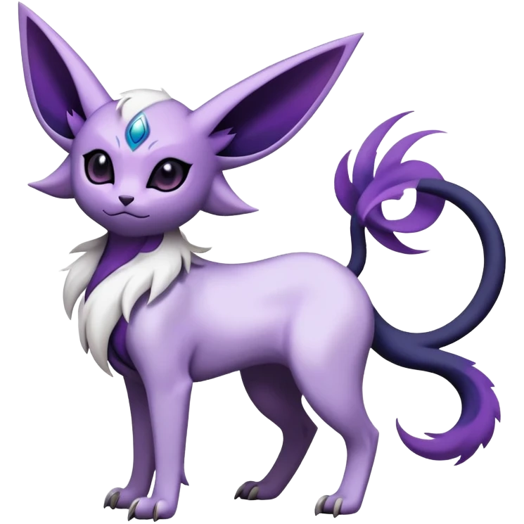 Espeon-Absol-Pokémon-Fakémon-hybrid-creature (full body) emoji