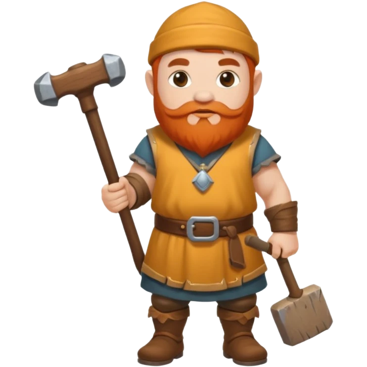 Dwarf full body emoji