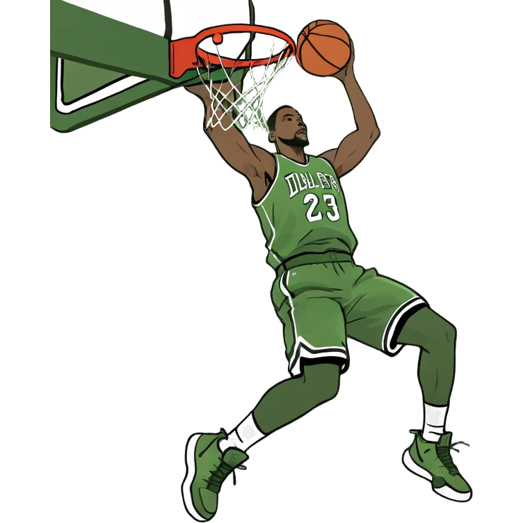 Basketball player dunking emoji