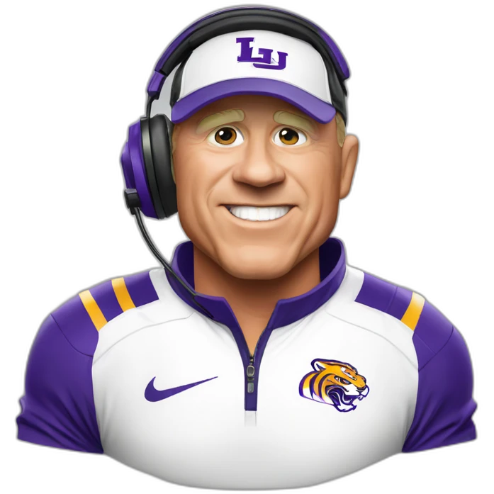 LSU football coach Brian Kelly emoji