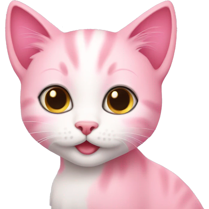 pink kitten emoji