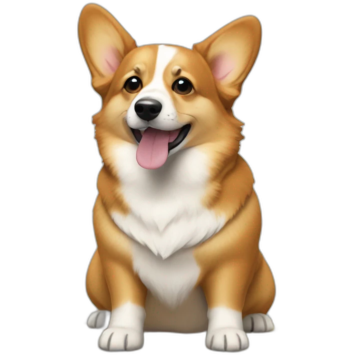 corgi in the shape of cornbread emoji