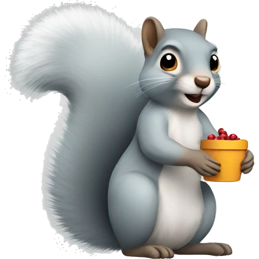 Winter Squirrel emoji