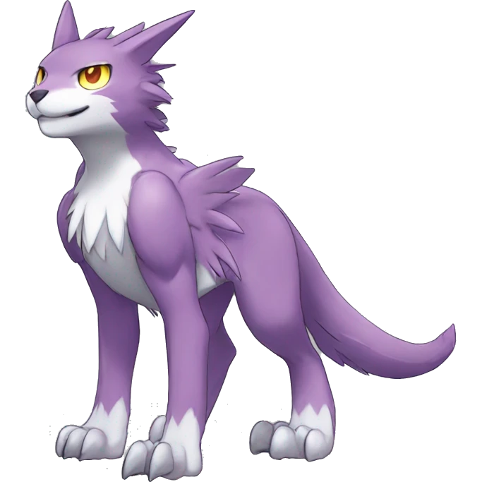 cute cool edgy shiny Digimon-Fakemon-animal full body emoji