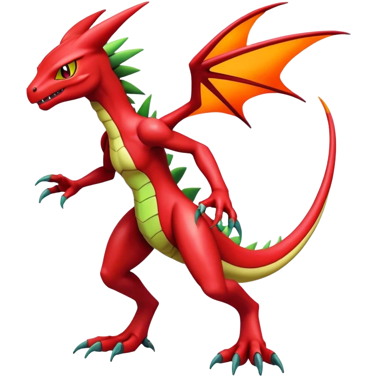  Cool Edgy Shiny Futuristic Ethereal Legendary Scizor-Charmeleon-Digimon-Schyther-Flygon-hybrid full body emoji