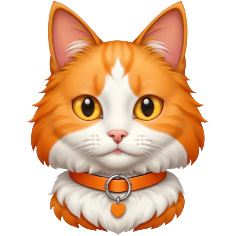 Cat with tag collar emoji