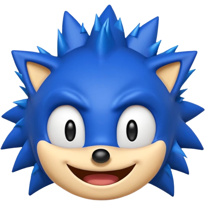 Sonic emoji well made like the original one without any mistakes emoji
