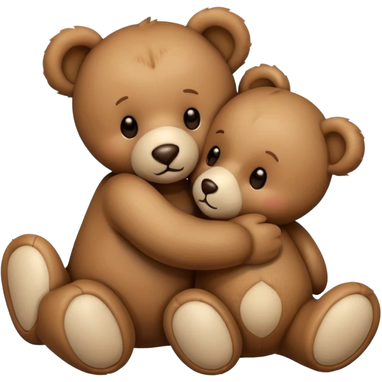 teddy bear kissing another teddy bear emoji