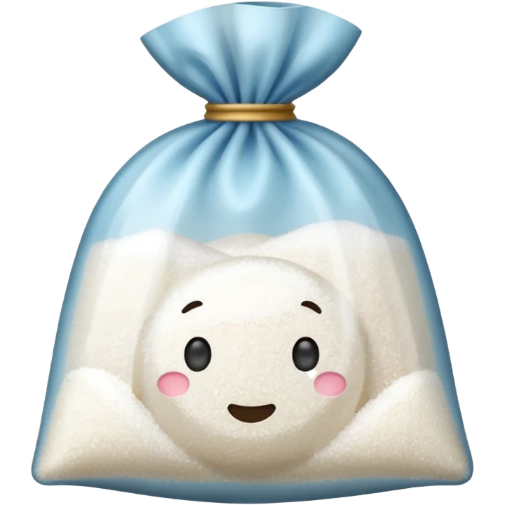 small bag with sugar inside emoji