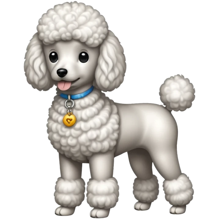 full body of poodle emoji