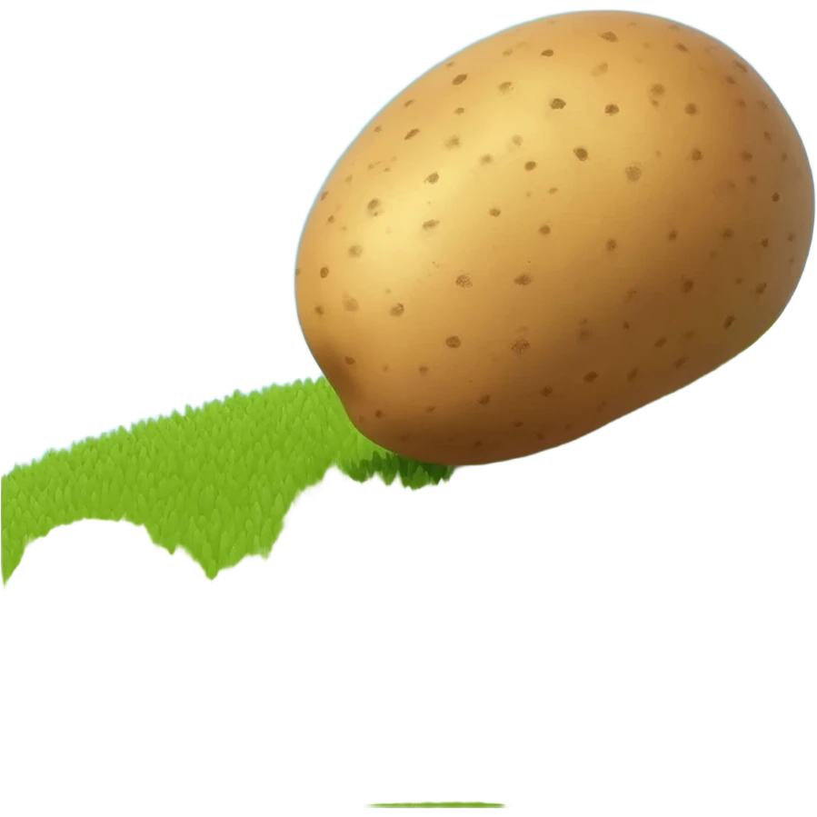 potato rolling down a hill emoji