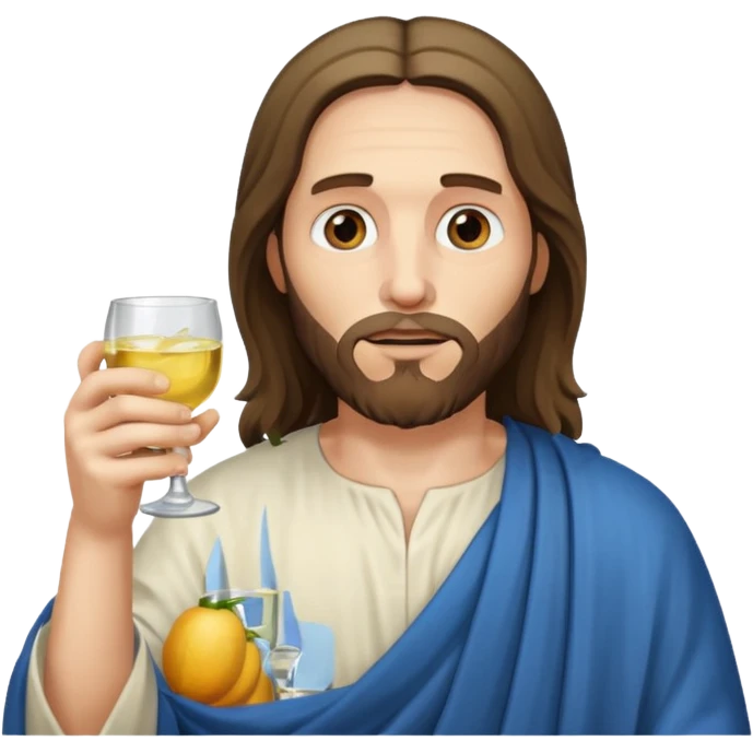 Jésu qui bois de la vodka  emoji