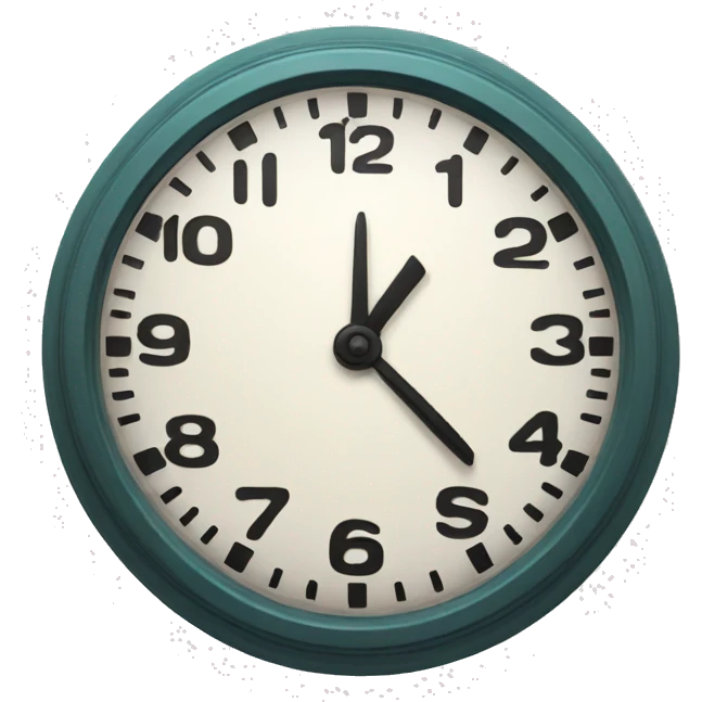 detailed clock  emoji
